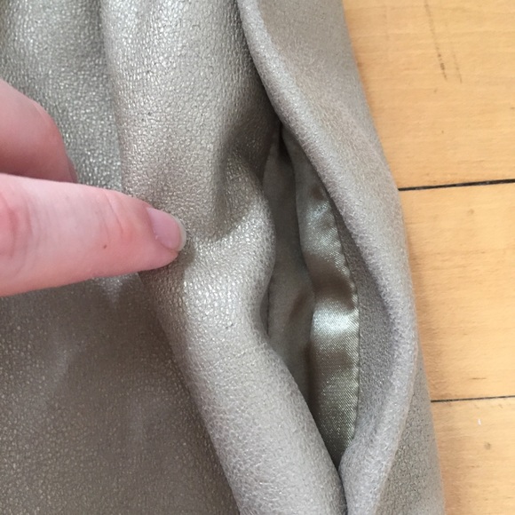 Rachel Roy faux leather tan/gold skirt - Picture 5 of 6